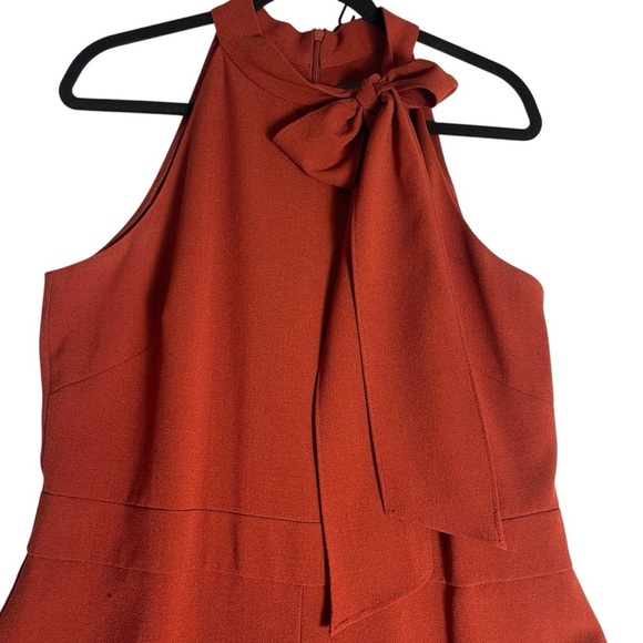 Vince Camuto Elegant Rust Halter‎ Jumpsuit. Size 14 *F0100 - Picture 3 of 4